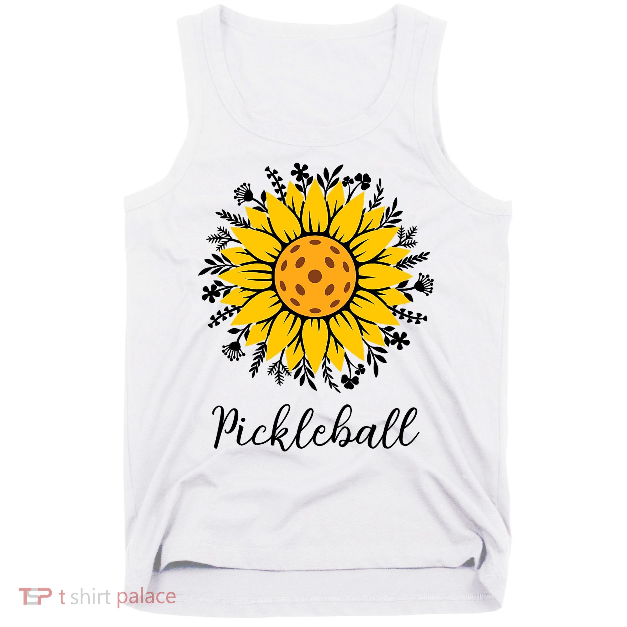 Pickleball Mother's Day Flower Cute Sunflower  Tank Top