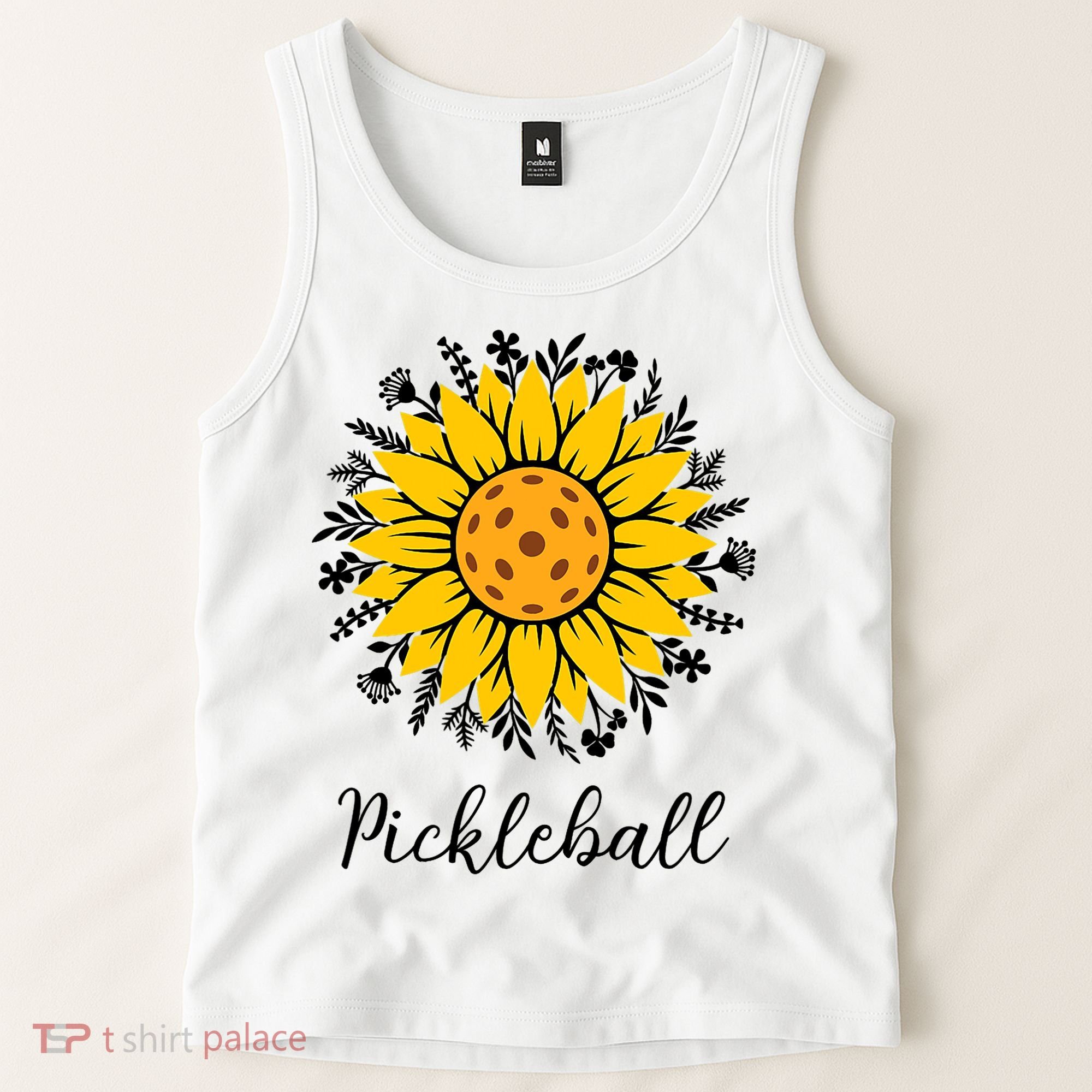 Pickleball Mother's Day Flower Cute Sunflower  Tank Top