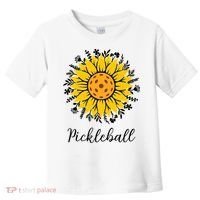 Pickleball Mother's Day Flower Cute Sunflower  Toddler T-Shirt thumb 0