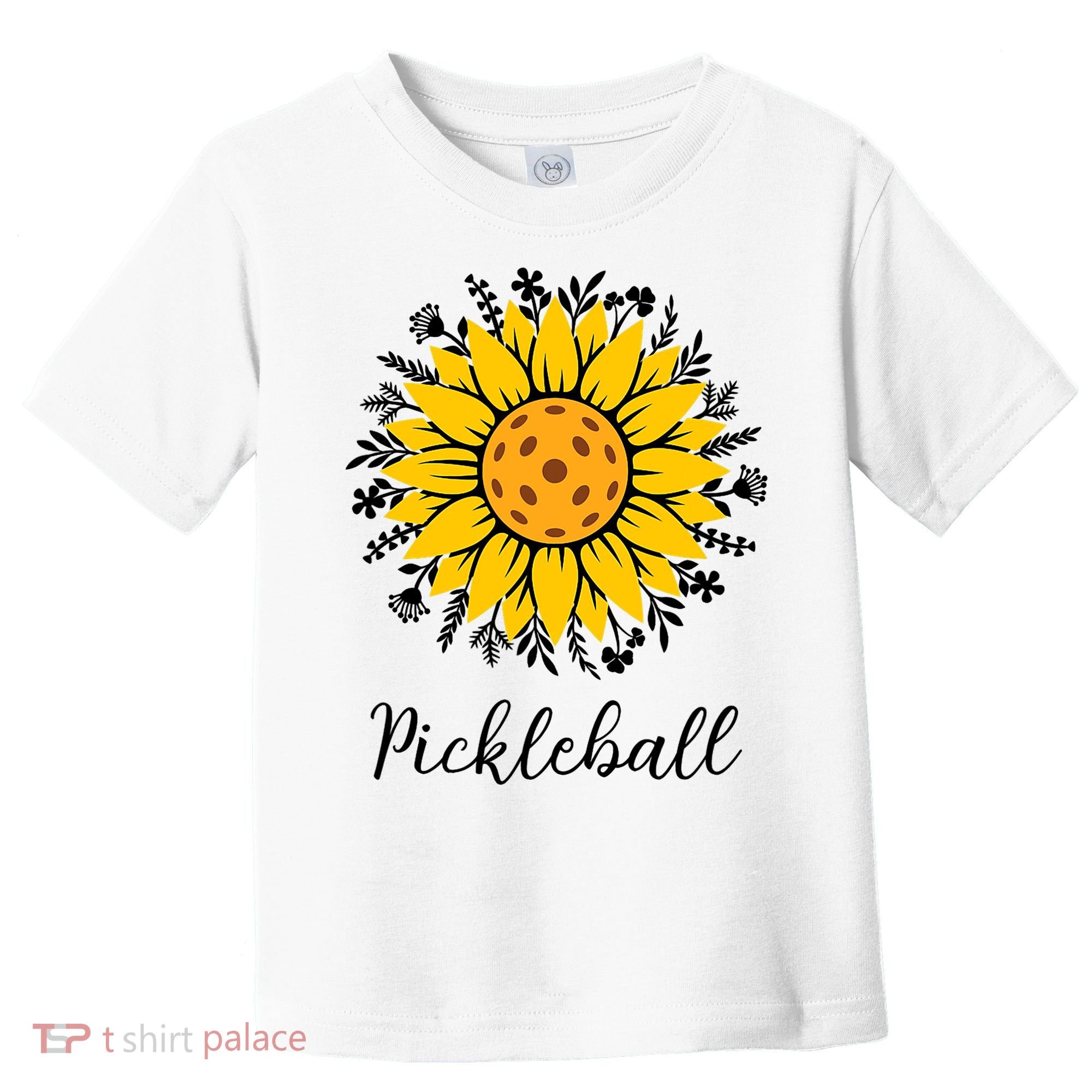 Pickleball Mother's Day Flower Cute Sunflower  Toddler T-Shirt