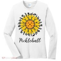 Pickleball Mother's Day Flower Cute Sunflower  Women's Long Sleeve Shirt thumb 0