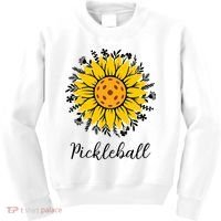 Pickleball Mother's Day Flower Cute Sunflower  Kids Sweatshirt thumb 0