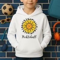 Pickleball Mother's Day Flower Cute Sunflower  Kids Hoodie thumb 2