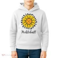 Pickleball Mother's Day Flower Cute Sunflower  Kids Hoodie thumb 4