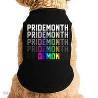 Pride Month Demon Rainbow Doggie Tank thumb 0