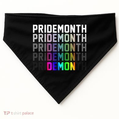 Pride Month Demon Rainbow USA-Made Doggie Bandana