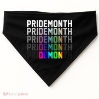 Pride Month Demon Rainbow USA-Made Doggie Bandana thumb 0