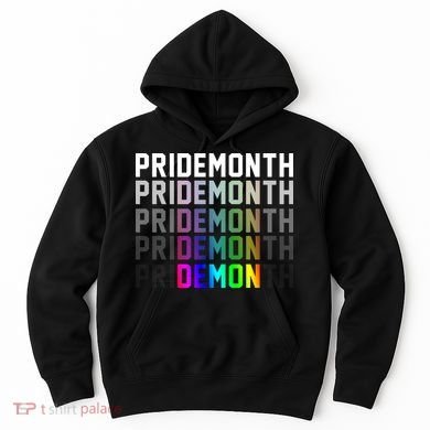 Pride Month Demon Rainbow Hoodie