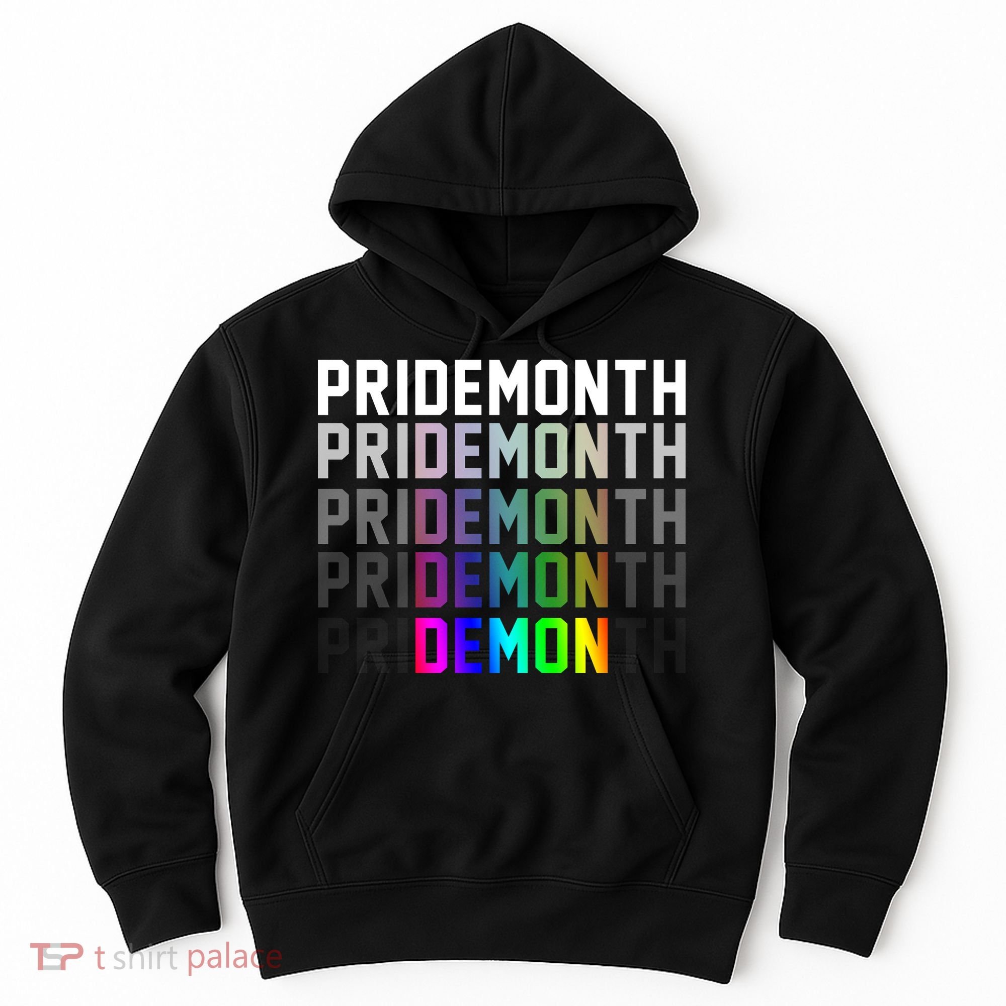 Pride Month Demon Rainbow Hoodie