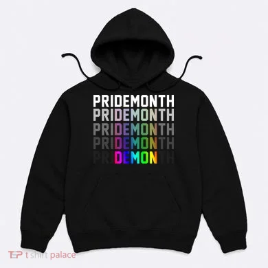 Pride Month Demon Rainbow Hoodie