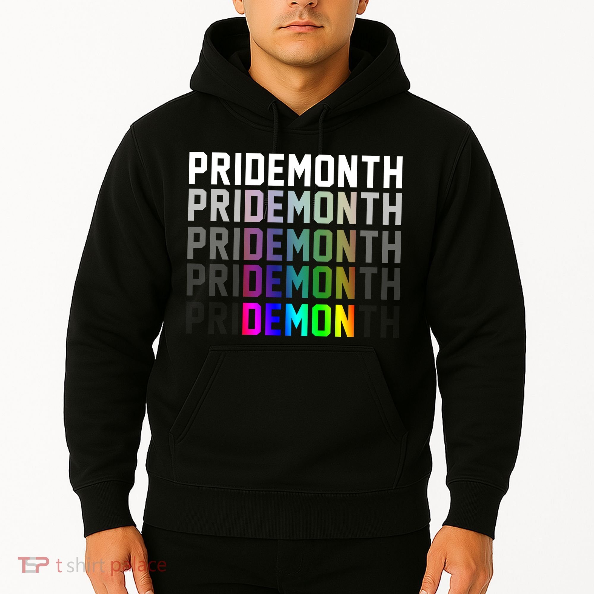 Pride Month Demon Rainbow Hoodie