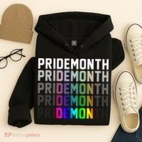 Pride Month Demon Rainbow Hoodie thumb 4