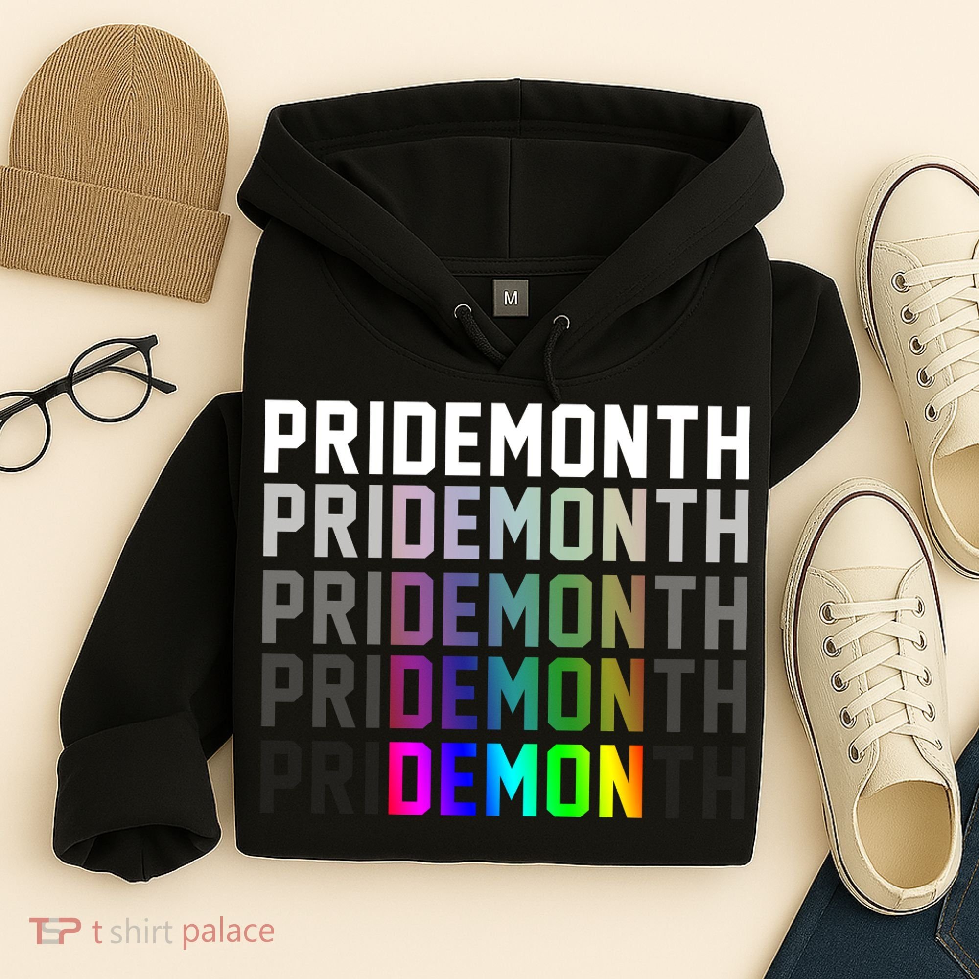 Pride Month Demon Rainbow Hoodie