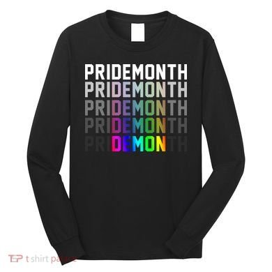 Pride Month Demon Rainbow Long Sleeve Shirt