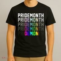 Pride Month Demon Rainbow T-Shirt thumb 3
