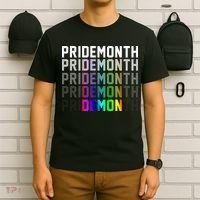 Pride Month Demon Rainbow T-Shirt thumb 6