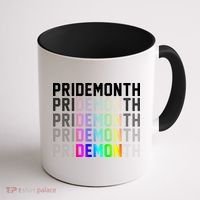 Pride Month Demon Rainbow Coffee Mug thumb 1