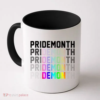 Pride Month Demon Rainbow Coffee Mug