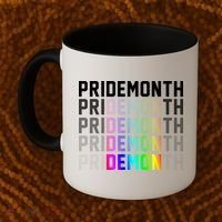 Pride Month Demon Rainbow Coffee Mug thumb 2