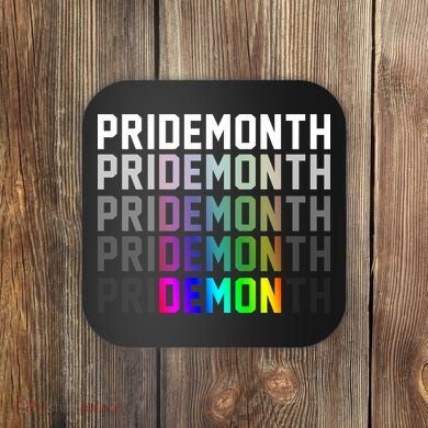 Pride Month Demon Rainbow Coaster