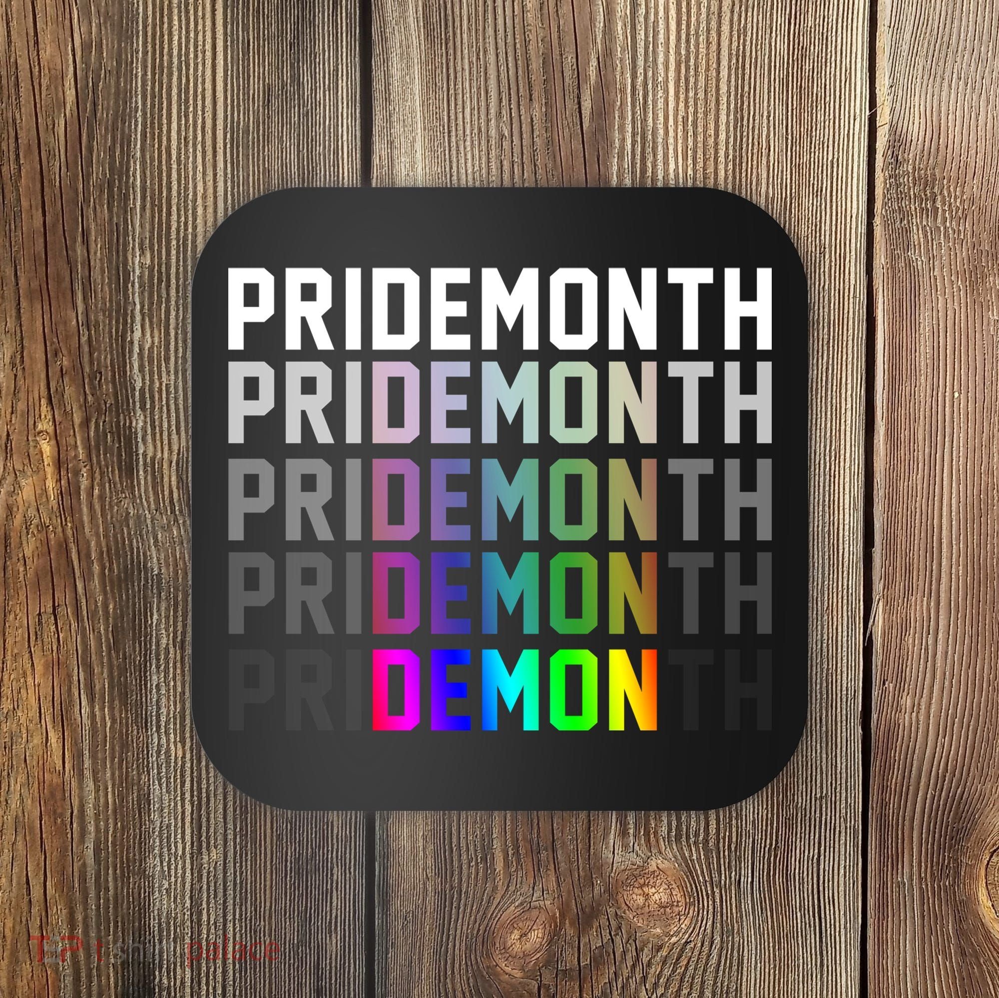 Pride Month Demon Rainbow Coaster