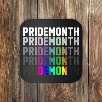 Pride Month Demon Rainbow Coaster
