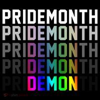Pride Month Demon Rainbow Baby Bodysuit thumb 2