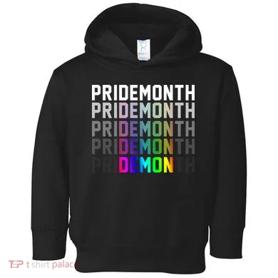 Pride Month Demon Rainbow Toddler Hoodie