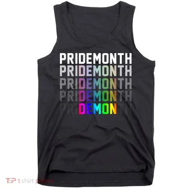 Pride Month Demon Rainbow Tank Top