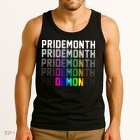 Pride Month Demon Rainbow Tank Top thumb 3