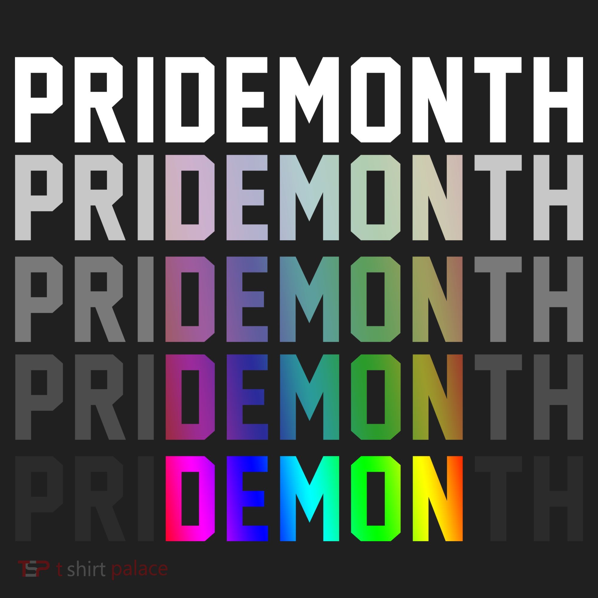 Pride Month Demon Rainbow Golf Towel