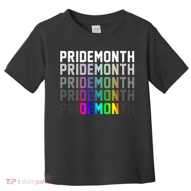 Pride Month Demon Rainbow Toddler T-Shirt