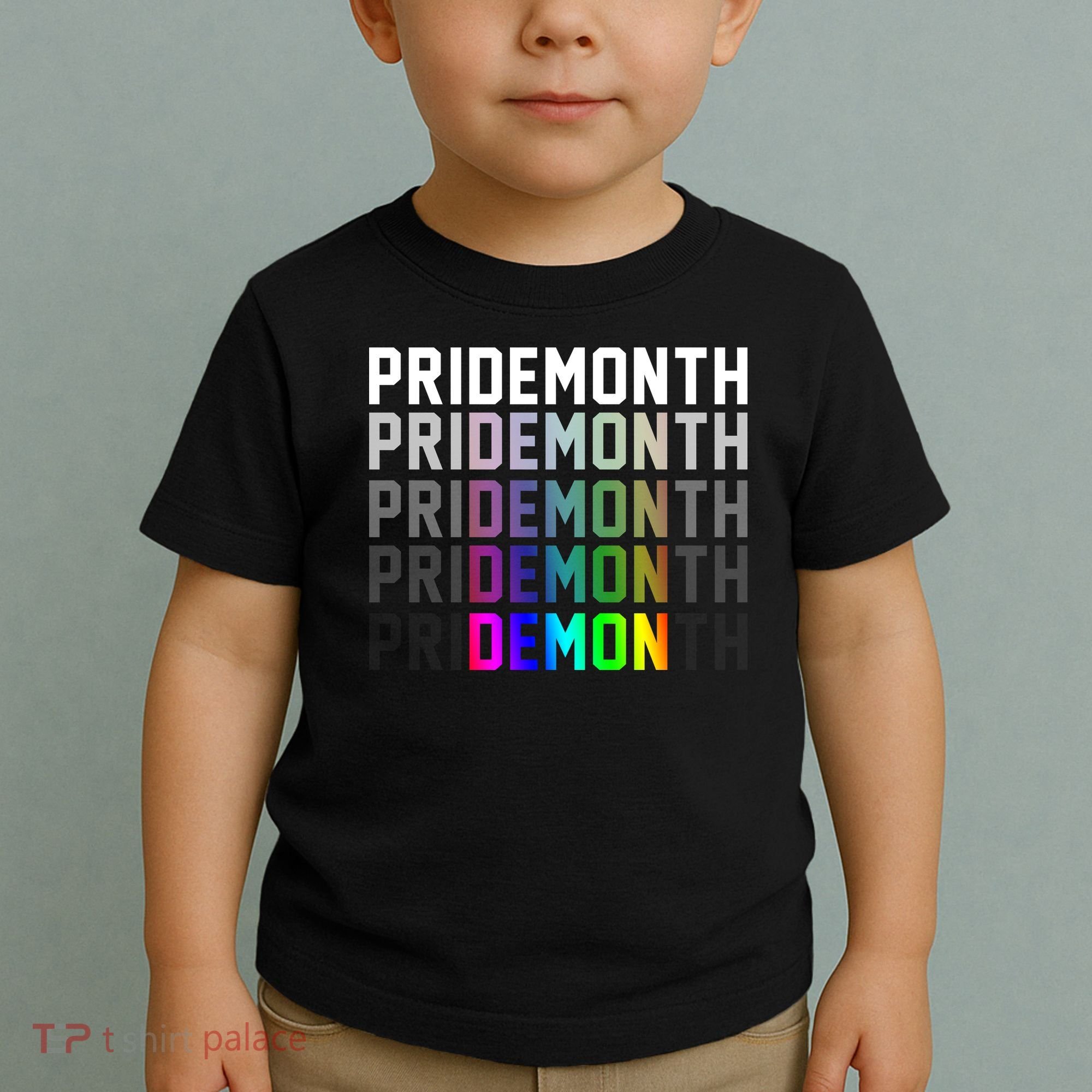 Pride Month Demon Rainbow Toddler T-Shirt