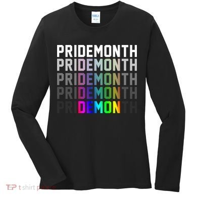 Pride Month Demon Rainbow Women's Long Sleeve Shirt