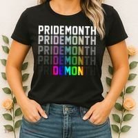 Pride Month Demon Rainbow Women's T-Shirt thumb 2