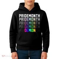 Pride Month Demon Rainbow Kids Hoodie thumb 4
