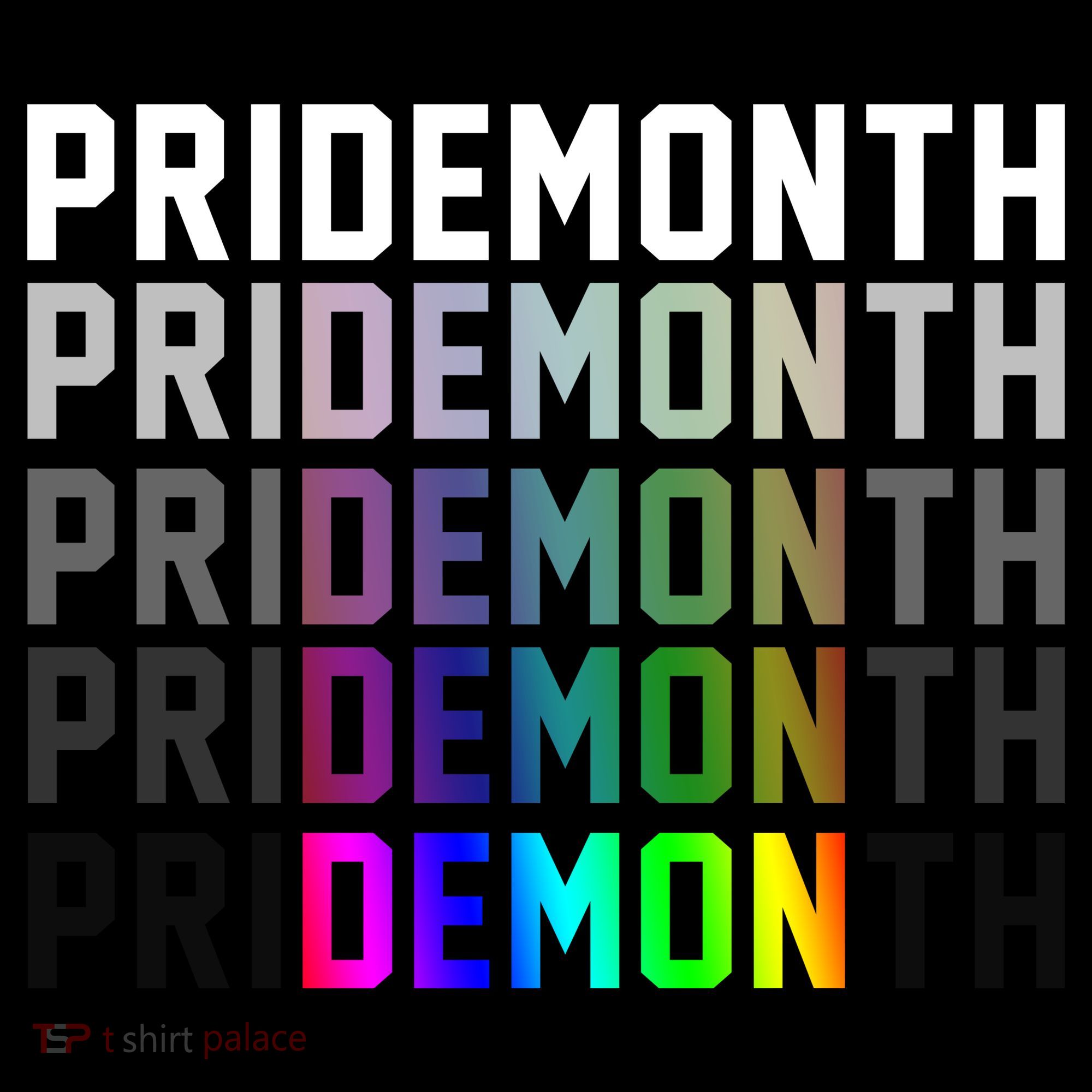 Pride Month Demon Rainbow Kids Long Sleeve Shirt