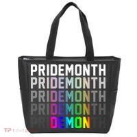 Pride Month Demon Rainbow Tote Bag thumb 0