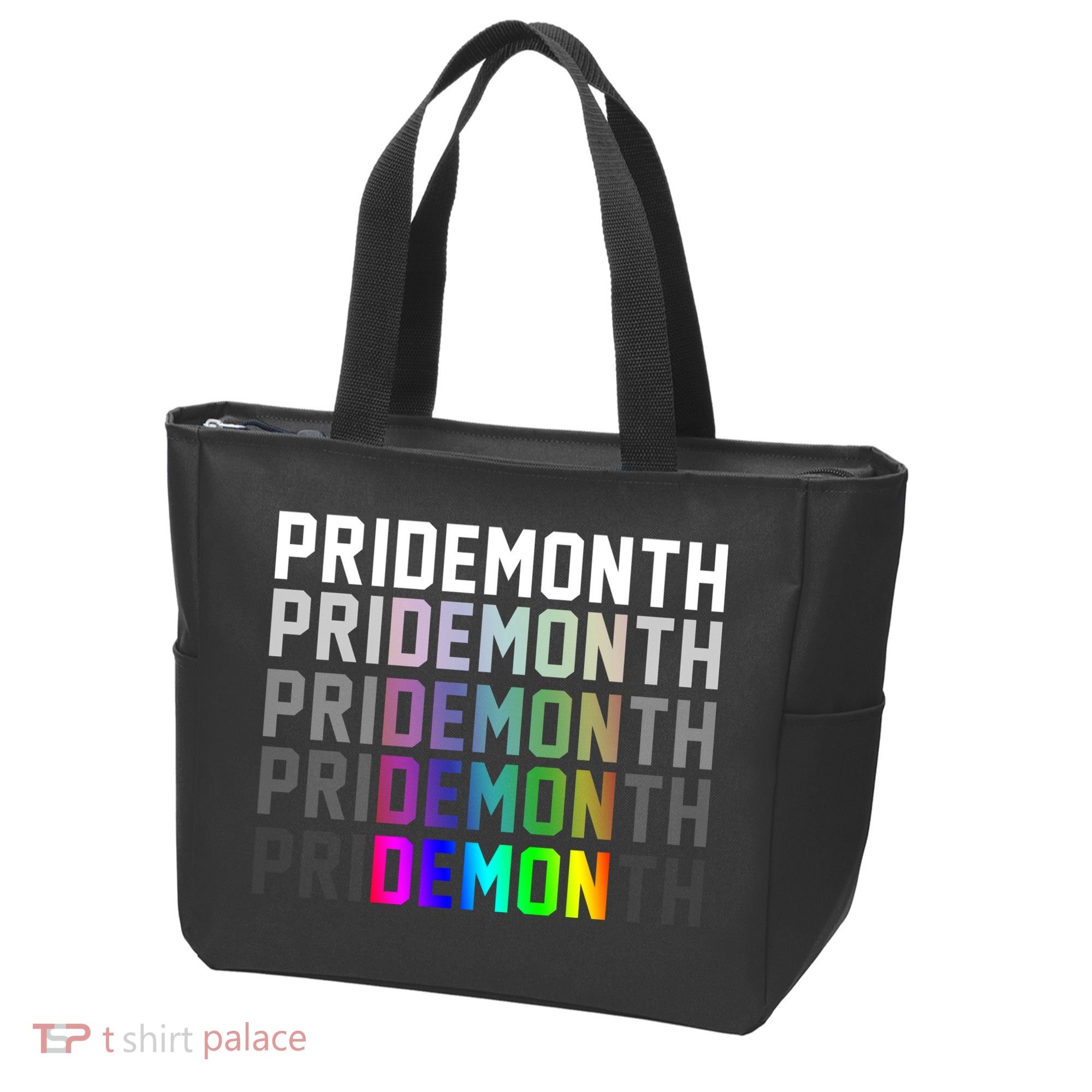 Pride Month Demon Rainbow Tote Bag