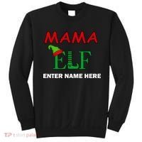 Personalize Mama Elf Custom Family Matching Christmas Sweatshirt thumb 0