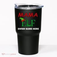 Personalize Mama Elf Custom Family Matching Christmas Tumbler thumb 0