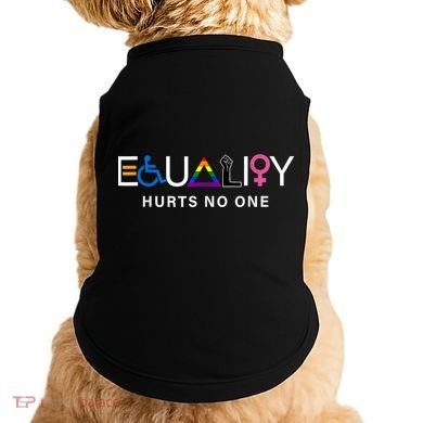 Pride Month Equality Hurts No One Lgbtq Pride Human Rights Gift Doggie Tank