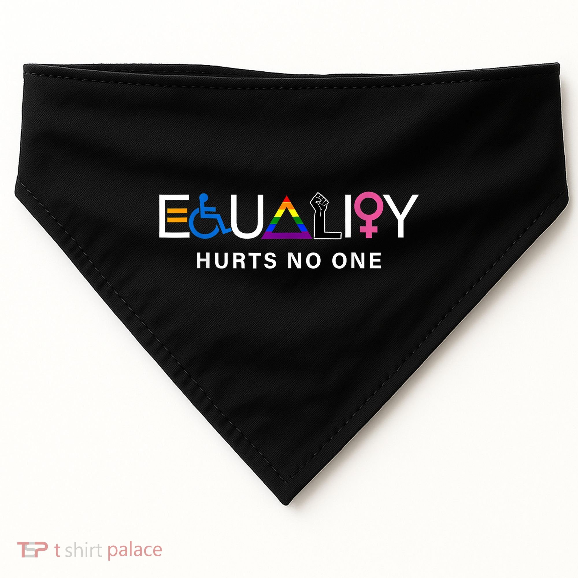 Pride Month Equality Hurts No One Lgbtq Pride Human Rights Gift USA-Made Doggie Bandana