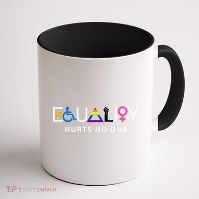 Pride Month Equality Hurts No One Lgbtq Pride Human Rights Gift Coffee Mug back