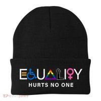 Pride Month Equality Hurts No One Lgbtq Pride Human Rights Gift Beanie thumb 0