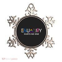 Pride Month Equality Hurts No One Lgbtq Pride Human Rights Gift Ornament thumb 0