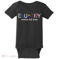 Pride Month Equality Hurts No One Lgbtq Pride Human Rights Gift Baby Bodysuit thumb 0