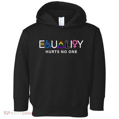 Pride Month Equality Hurts No One Lgbtq Pride Human Rights Gift Toddler Hoodie