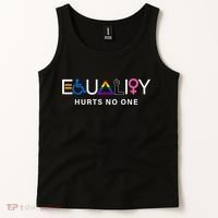 Pride Month Equality Hurts No One Lgbtq Pride Human Rights Gift Tank Top thumb 2
