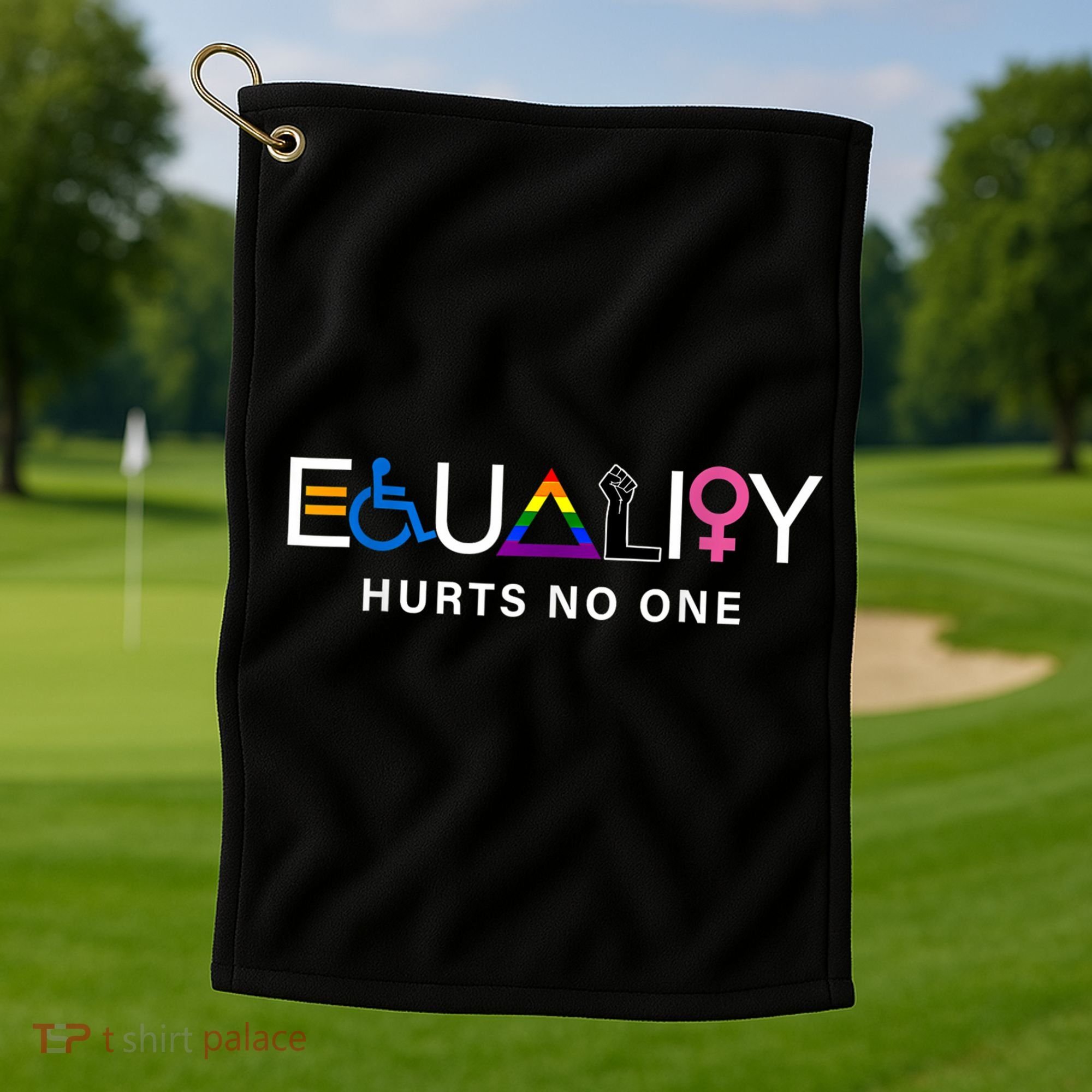 Pride Month Equality Hurts No One Lgbtq Pride Human Rights Gift Golf Towel